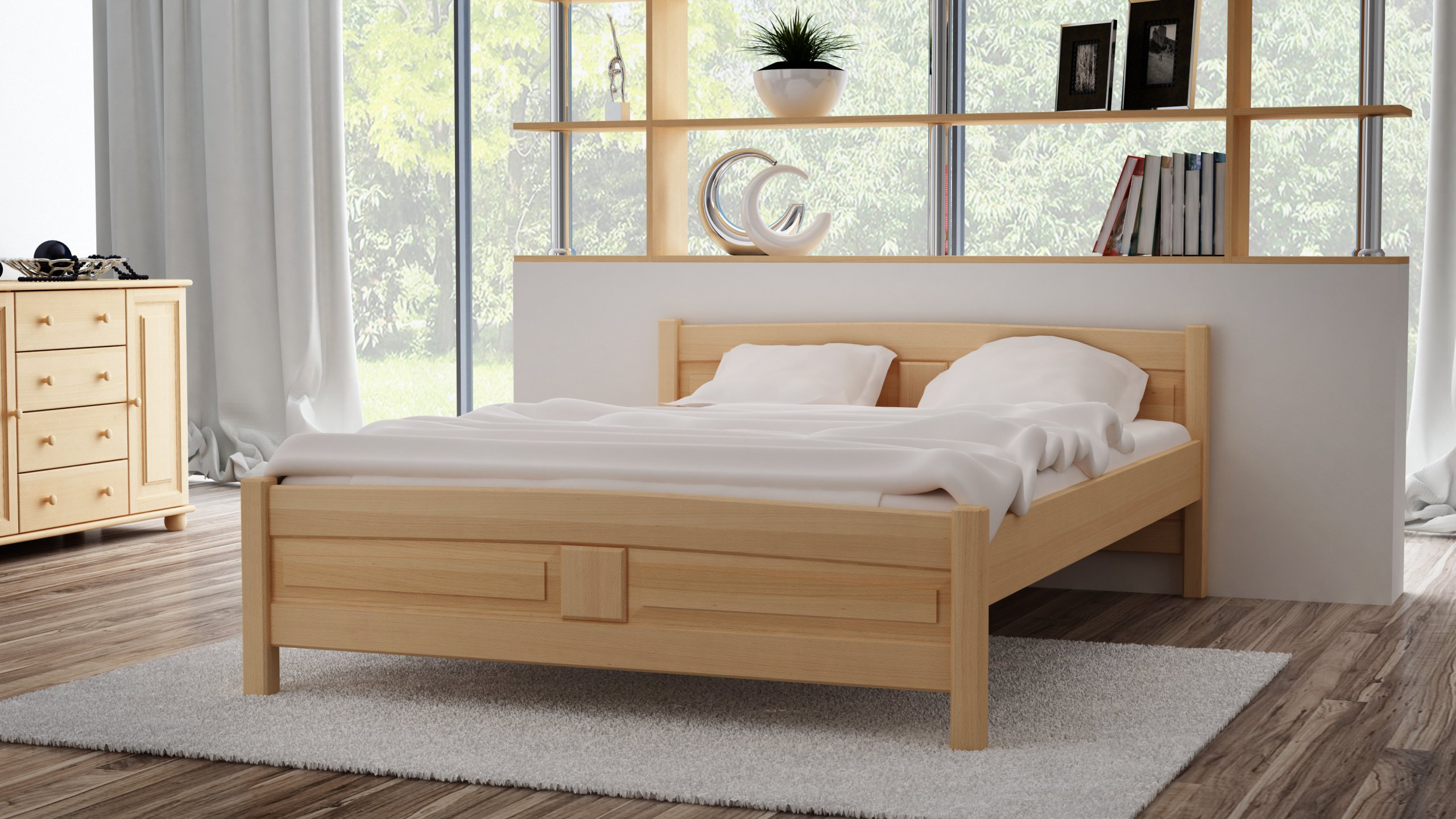 новая деревянная кровать скрипит